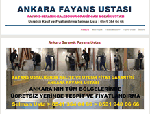 Tablet Screenshot of ankarafayansustasi.co